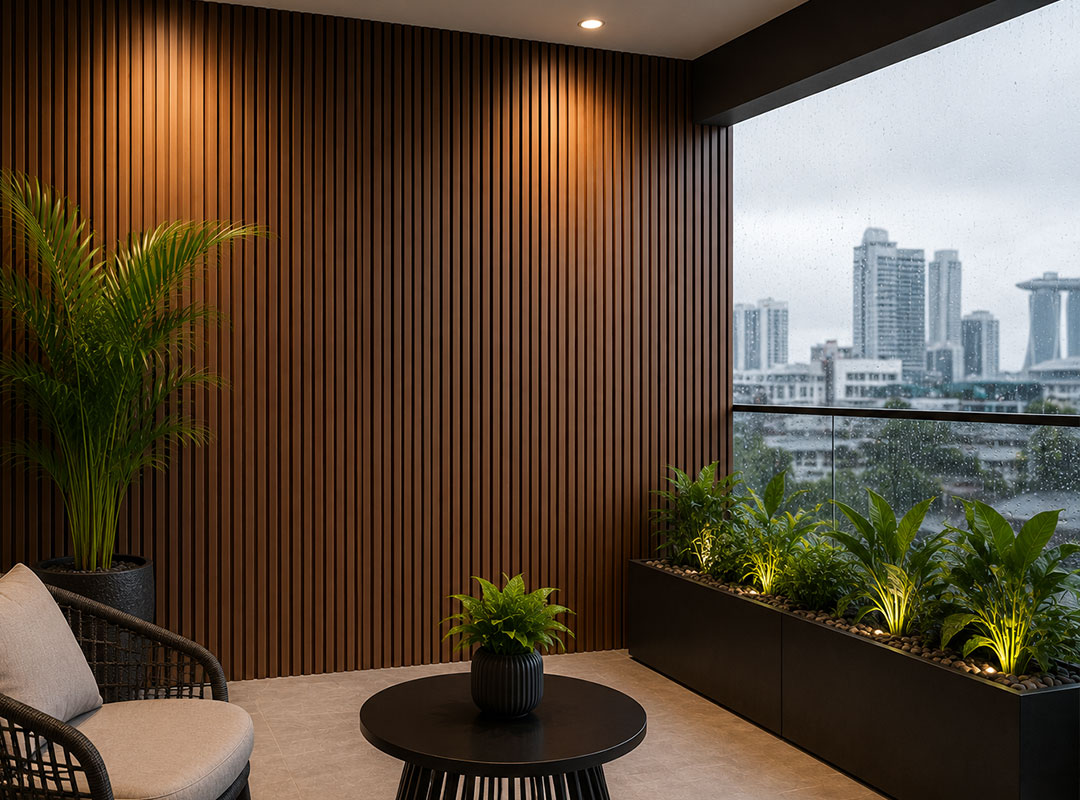 Read more about the article Why WPC Wall Panels Work So Well in Singapore’s Humid Weather